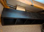 Ikea Vakkenkast met 2 Zwarte Bakken, Met plank(en), Kunststof, Gebruikt, 100 tot 150 cm