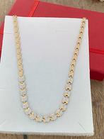 14 karaat (585) gouden ketting, wit en geel goud, -, -, Nieuw, Ophalen of Verzenden