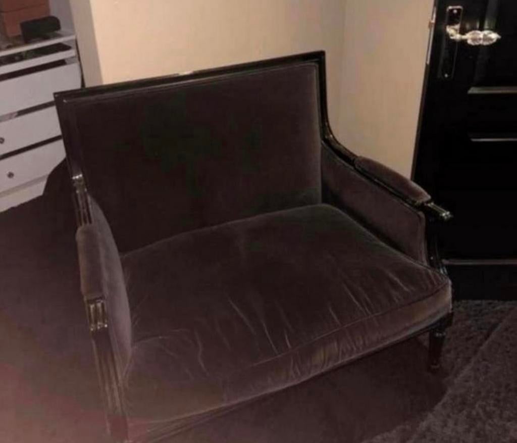 Prachtige Eichholtz stoel - Luxe en comfort, Huis en Inrichting, Stoelen, Zo goed als nieuw, Eén, Hout, Zwart, Ophalen of Verzenden
