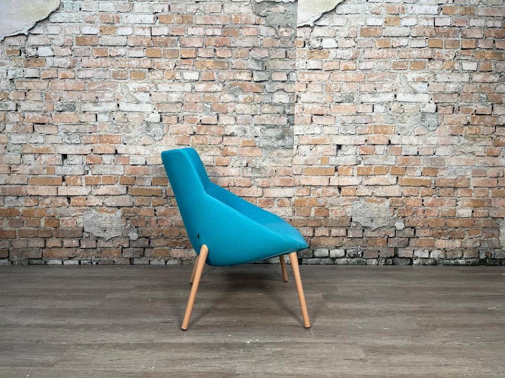 Forma 5 blauw bij TheReSales, Huis en Inrichting, Fauteuils, Ophalen, Minder dan 75 cm, Design, Zo goed als nieuw