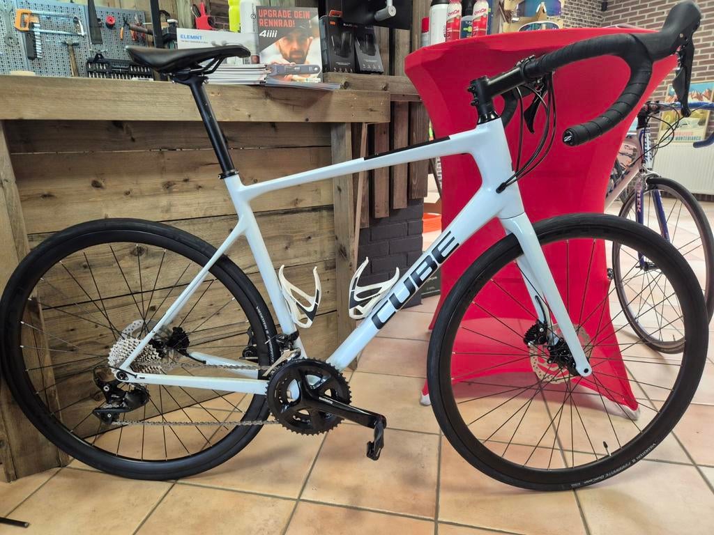 Cube Attain Racefiets 58cm - Technisch 100%, Fietsen en Brommers, Fietsen | Racefietsen, 28 inch, Carbon, Heren, Zo goed als nieuw