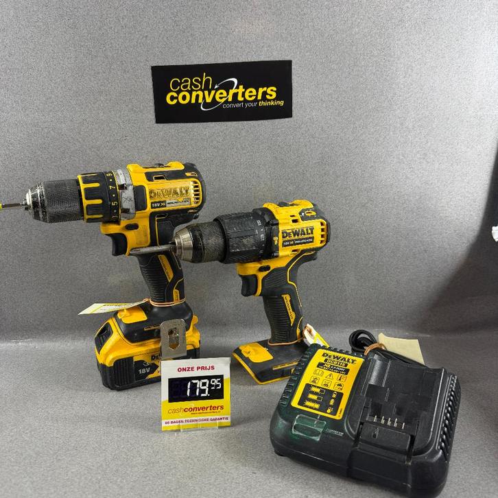 DeWalt DCD790 + DCD709 accu schroeftol set | lader | 404982, Doe-het-zelf en Verbouw, Gereedschap | Boormachines, Gebruikt, Boormachine