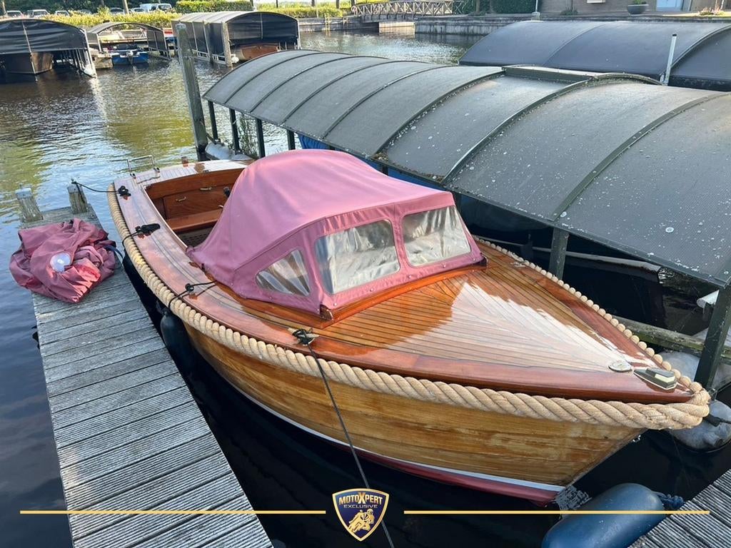 OVERNAADSE HOUTEN SLOEP | 6,2 mtr | nieuw gelakt dek, Watersport en Boten, Ophalen, 10 tot 30 pk, Gebruikt, 6 meter of meer