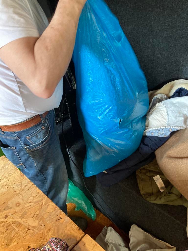 Partij herenkleding zie omschrijving, Kleding | Heren, Verzenden, Zo goed als nieuw, Overige maten