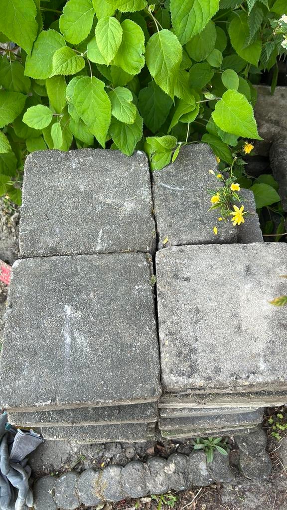 Tuin tegels, Tuin en Terras, Tegels en Klinkers, Ophalen, Gebruikt, 5 tot 10 m², Beton