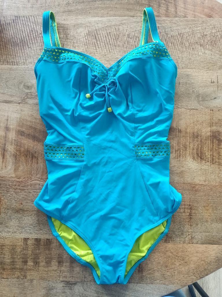 Prima donna badpak 75 E ZGAN blauw turquoise 75E, Kleding | Dames, Badmode en Zwemkleding, Blauw, Badpak, Ophalen of Verzenden