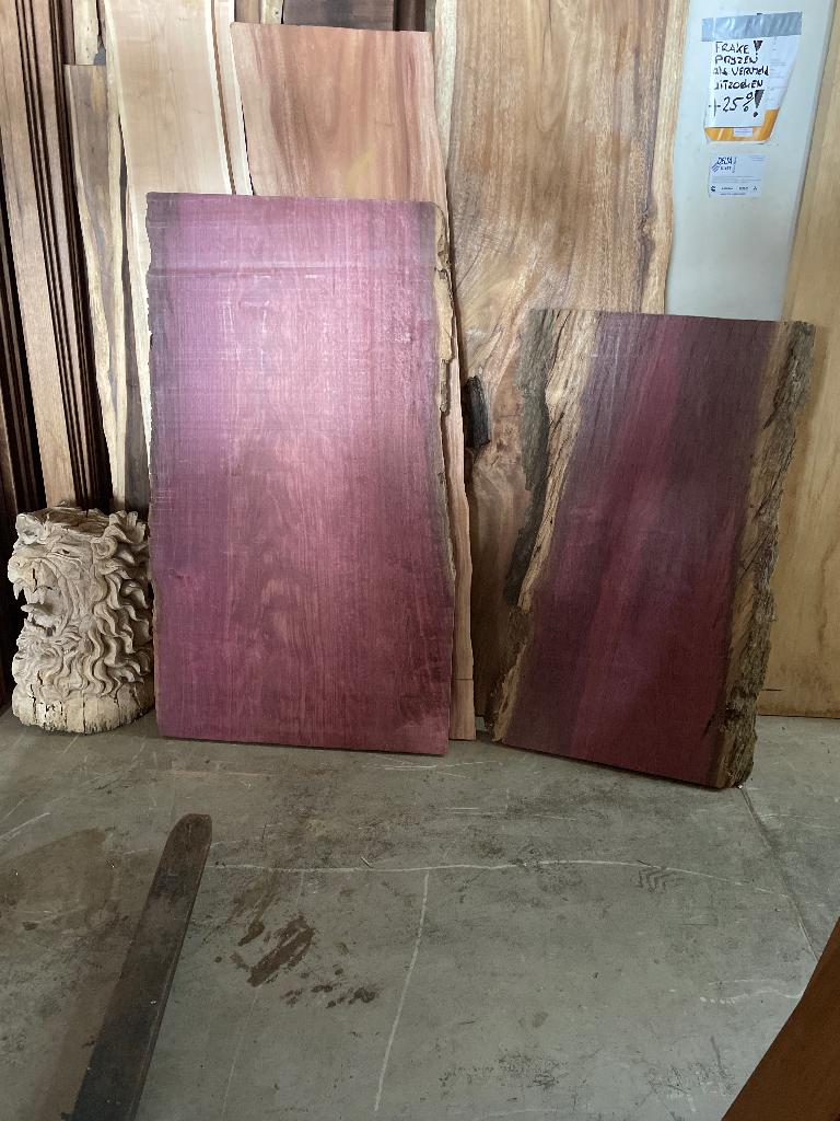 Purperhart schaaldelen padoek zebrano wenge mahonie iroko, Ophalen, Overige typen, Nieuw, Hardhout