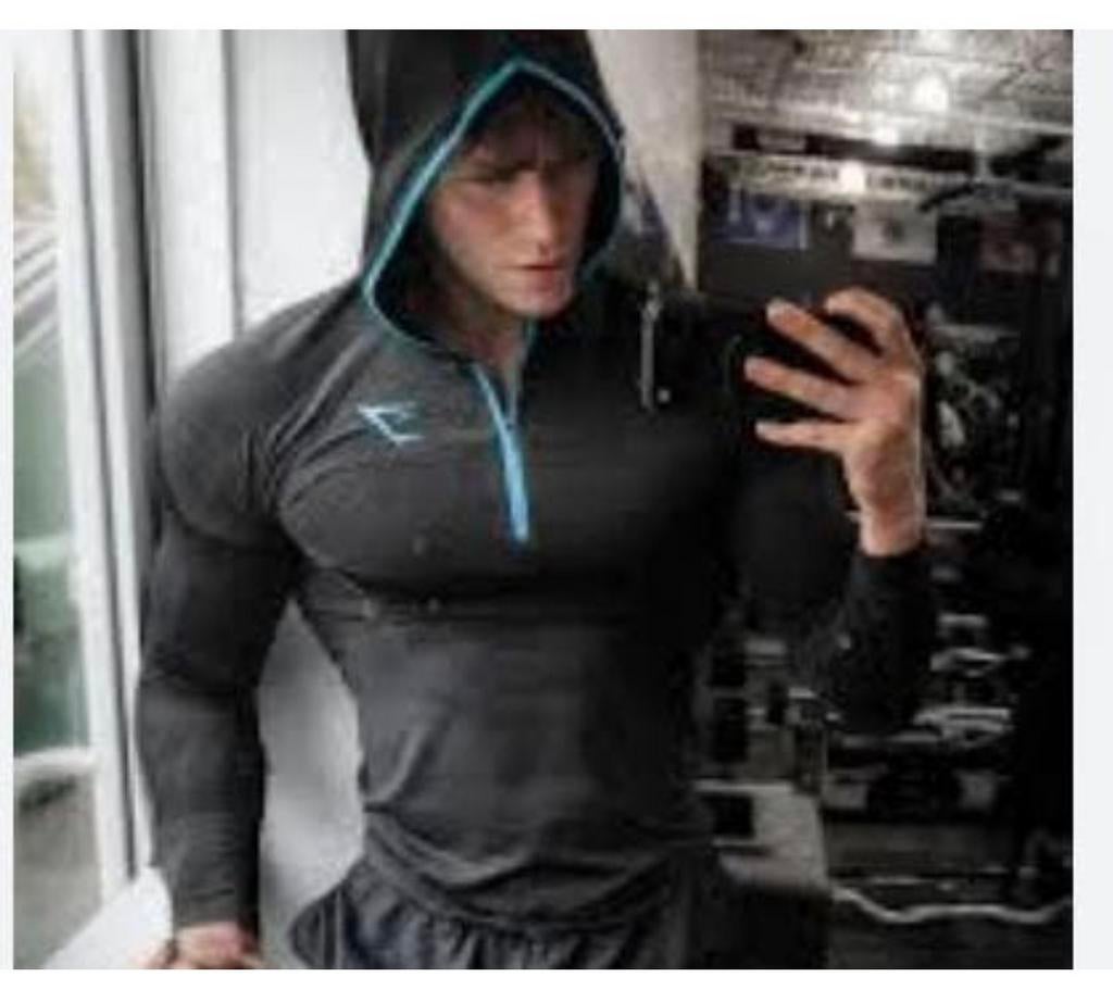 Gymshark onyx V5 hoodie size L, Fitness, Maat 48/50 (M), Zwart, Nieuw