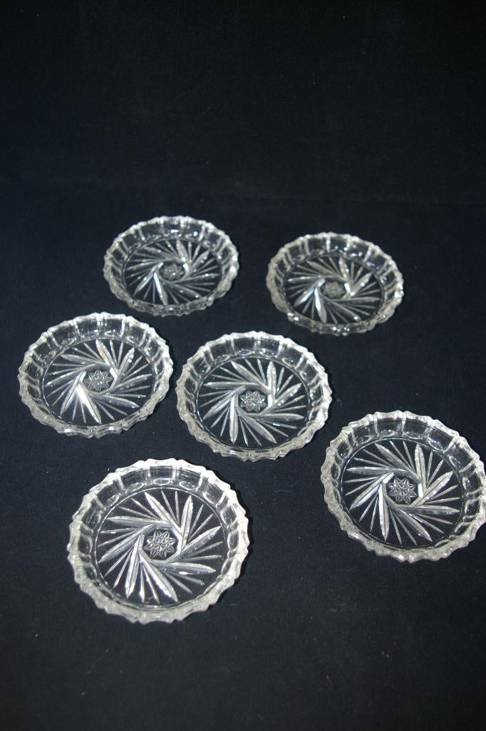 Glazen onderzetters., Ophalen of Verzenden, Glas of Kopje