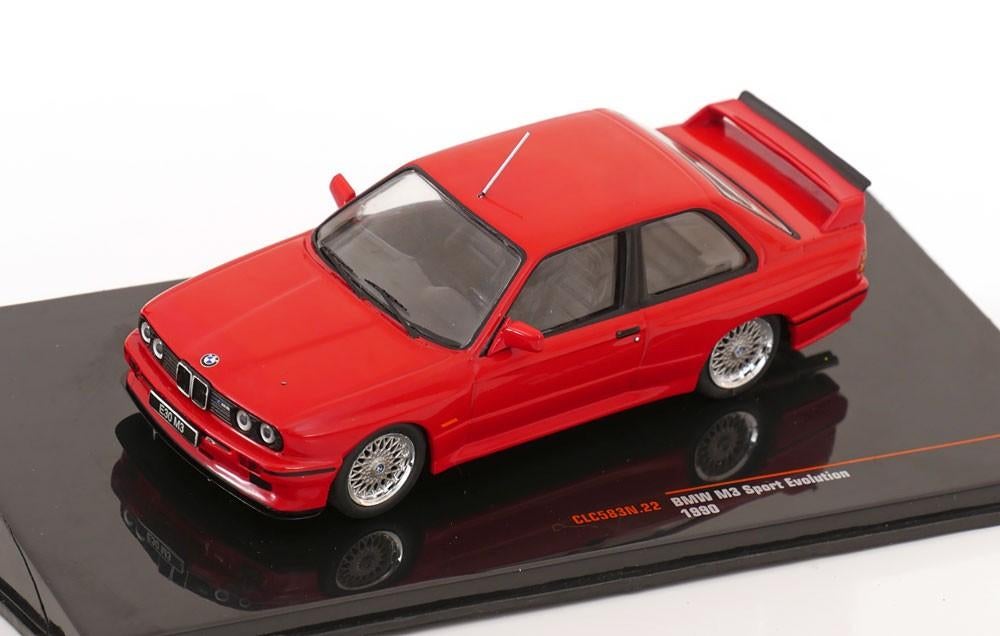 JSN IXO 1:43 BMW M3 1990 rood, Overige merken, -, Nieuw, Ophalen of Verzenden