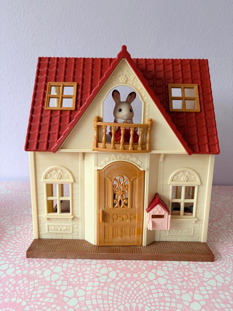 Sylvanian Families het startershuis 5567, Kinderen en Baby's, Speelgoed | Poppenhuizen, Zo goed als nieuw, Poppenhuis, Ophalen