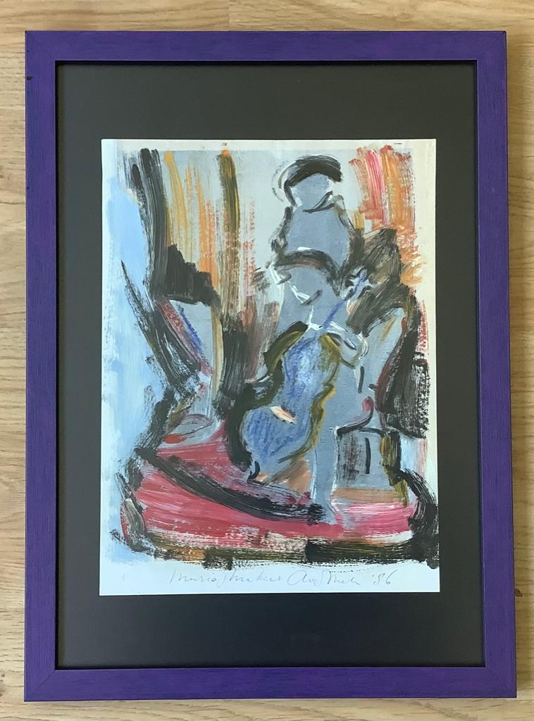 Kleurrijke gouache 1986, Ophalen of Verzenden