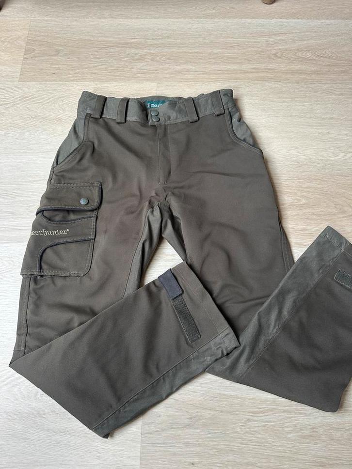 Deerhunter Muflon Light Trousers - Nieuw, Kleding | Heren, Broeken en Pantalons, Nieuw, Maat 48/50 (M), Bruin, Ophalen of Verzenden