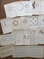 Lijntekenoefeningen Stylistische oefeningen grafisch ontwerp, Ophalen of Verzenden