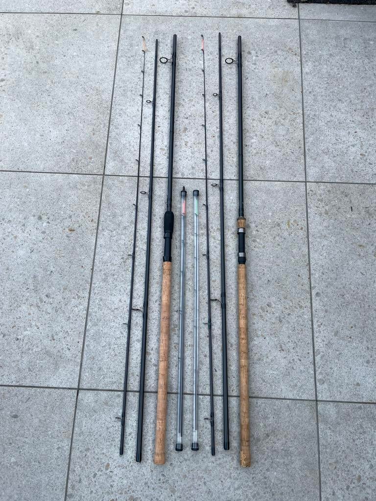 2stuks preston competition 12ft feeders, Ophalen, Zo goed als nieuw, Werphengel