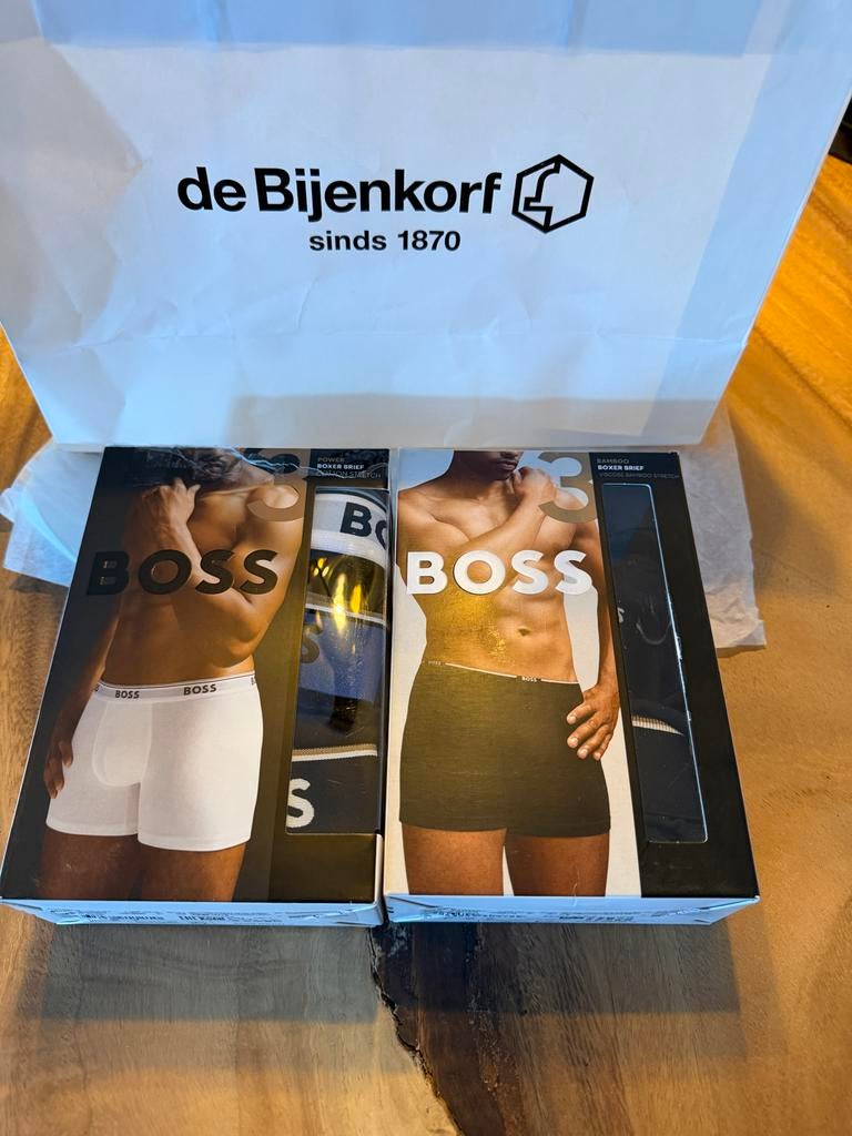 Nieuwe hugo BOSS boxershorts (bamboe & katoen) - Maat S, Ophalen of Verzenden, Zwart, Boxer
