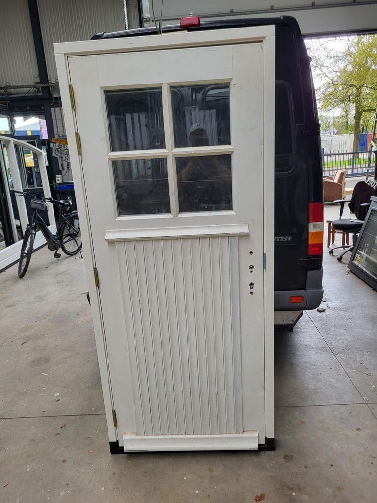 Achterdeur met kozijn br 93 x 223. Nieuw dub glas driepuntss, Ophalen of Verzenden
