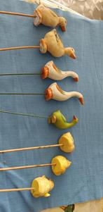 bloemenprikkers in steen kuikens eenden, Steen, Binnen, Ophalen of Verzenden, Zo goed als nieuw