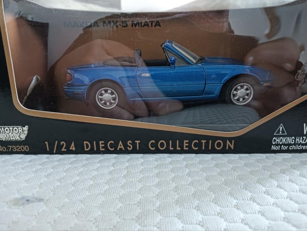 Mazda MX-5 Miata modelauto blauw, Ophalen, Zo goed als nieuw, Auto, Motormax