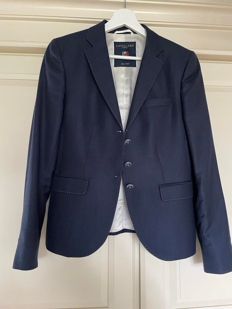 Donkerblauwe Cavallaro blazer maat 40 (valt als 38), Maat 38/40 (M), Blauw, Ophalen of Verzenden, Zo goed als nieuw
