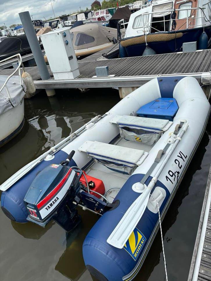 Zodiac Cadet 320 met Yamaha 15PK - Complete vaarklare set, Watersport en Boten, Ophalen, Gebruikt, Zodiac, Hout