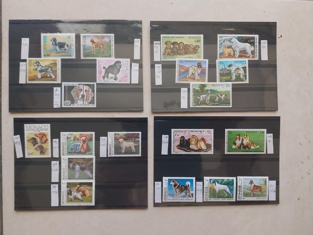 Monaco honden 1971/1999 postfris mi 68 eu, Ophalen of Verzenden, Dier of Natuur
