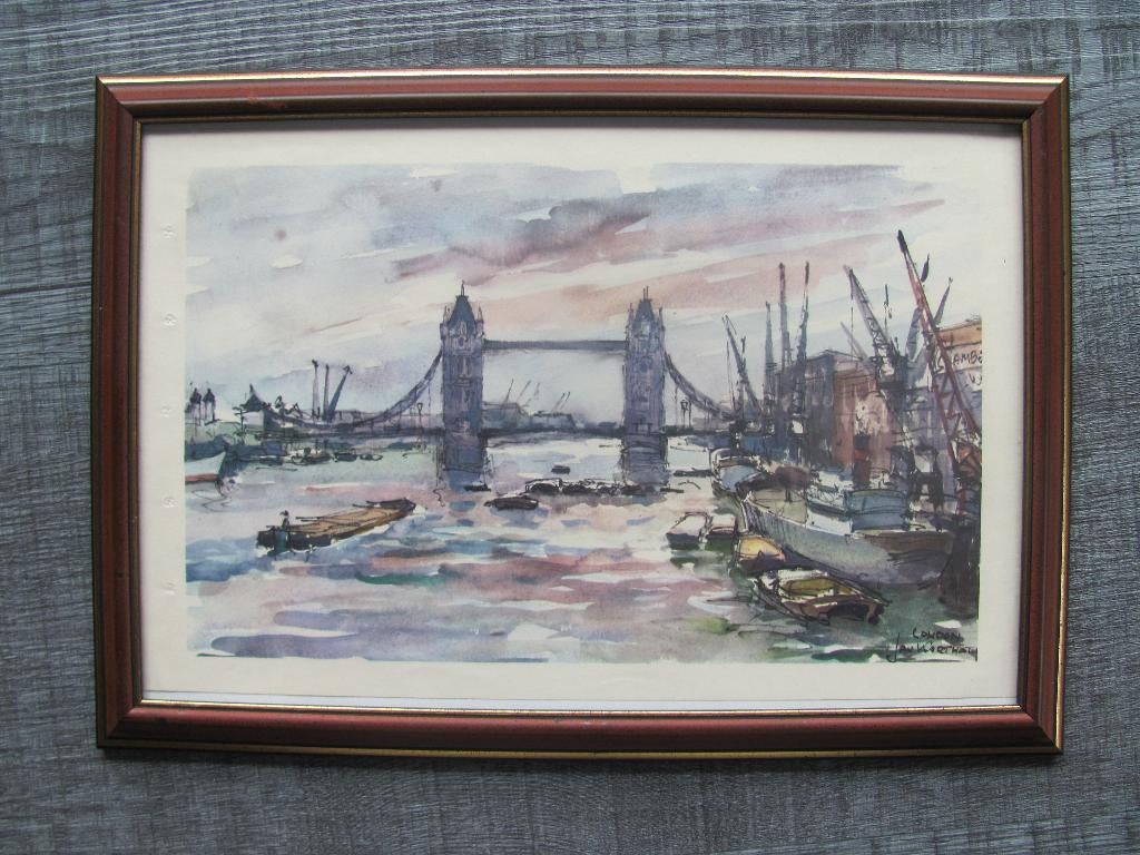 Jan Korthals - Londen, Zo goed als nieuw, 1940 tot 1960, Prent, Buitenland