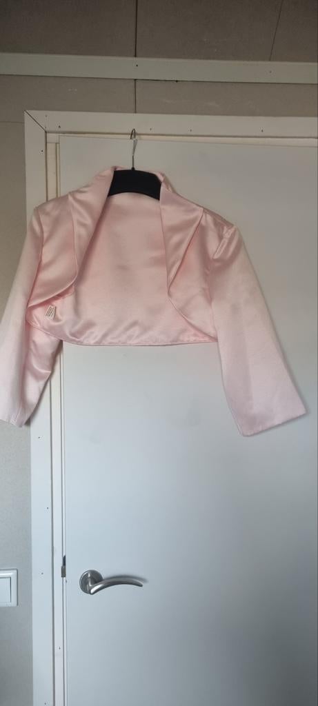 Roze cocktailjurk met bolero, Kleding | Dames, Maat 38/40 (M), Cocktailjurk, Ophalen of Verzenden, Zo goed als nieuw