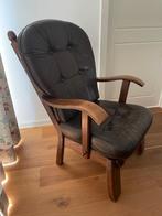 Fauteil vintage, Huis en Inrichting, Ophalen, Gebruikt, 50 tot 75 cm, Leer