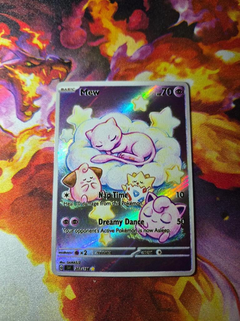 Pokemon kaart Mew, Verzenden, Zo goed als nieuw