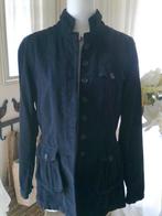 Zwart-Blauwe fluwelen 3/4 jas Mark, 38/M, ZGAN., Maat 38/40 (M), Zwart, Ophalen of Verzenden, Zo goed als nieuw