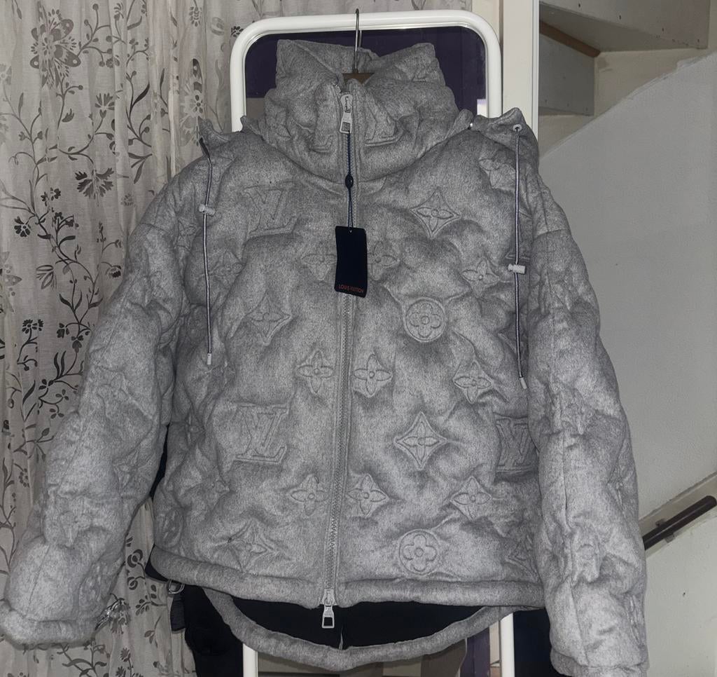 Louis Vuitton Monogram jas, Kleding | Heren, Ophalen of Verzenden, Zo goed als nieuw, Maat 46 (S) of kleiner, Grijs