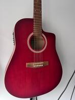 Art and Lutherie Wild Cherry CW semi-acoustic gitaar, Ophalen, Zo goed als nieuw, Western- of Steelstringgitaar, Met koffer