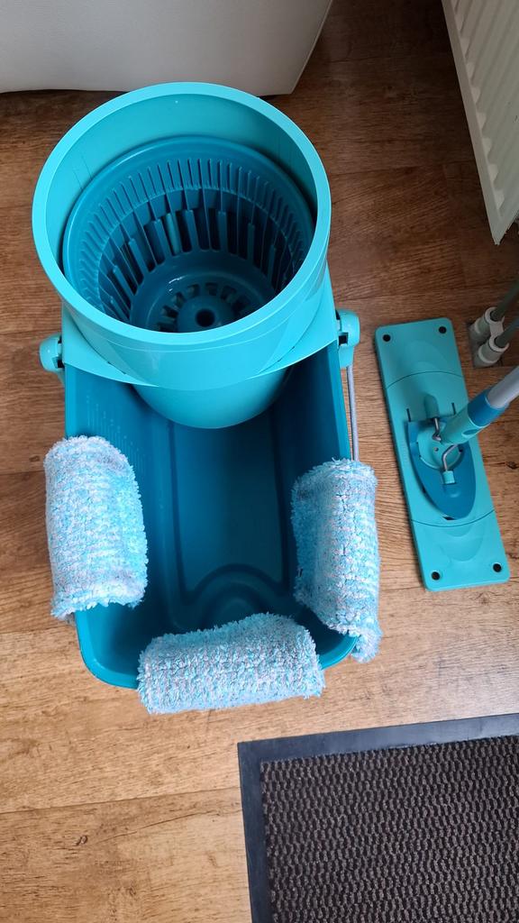 Leifheit dweilset - Emmer met mop en wringer, Ophalen, Mop of Dweil