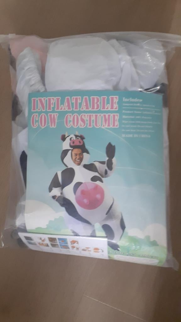 Verkleedpak koe, Kinderen en Baby's, Carnavalskleding en Verkleedspullen, Ophalen, Zo goed als nieuw