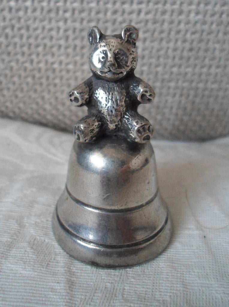 Mini tafelbel met beer., Ophalen of Verzenden, Zo goed als nieuw