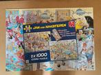 Zo goed als nieuw Jan van Haasteren puzzel 2 x 1000 st 19003, Ophalen of Verzenden, 500 t/m 1500 stukjes, Zo goed als nieuw, Legpuzzel