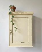🌿Vintage hangkastje brocante medicijnkastje sleets antiek, Ophalen of Verzenden