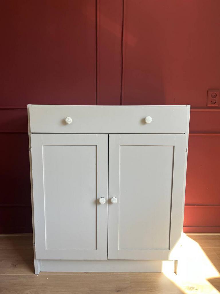 Commode met deurtjes en lade, 92x80x44 (HxBxD), Ophalen, Gebruikt, 75 tot 100 cm, Minder dan 50 cm