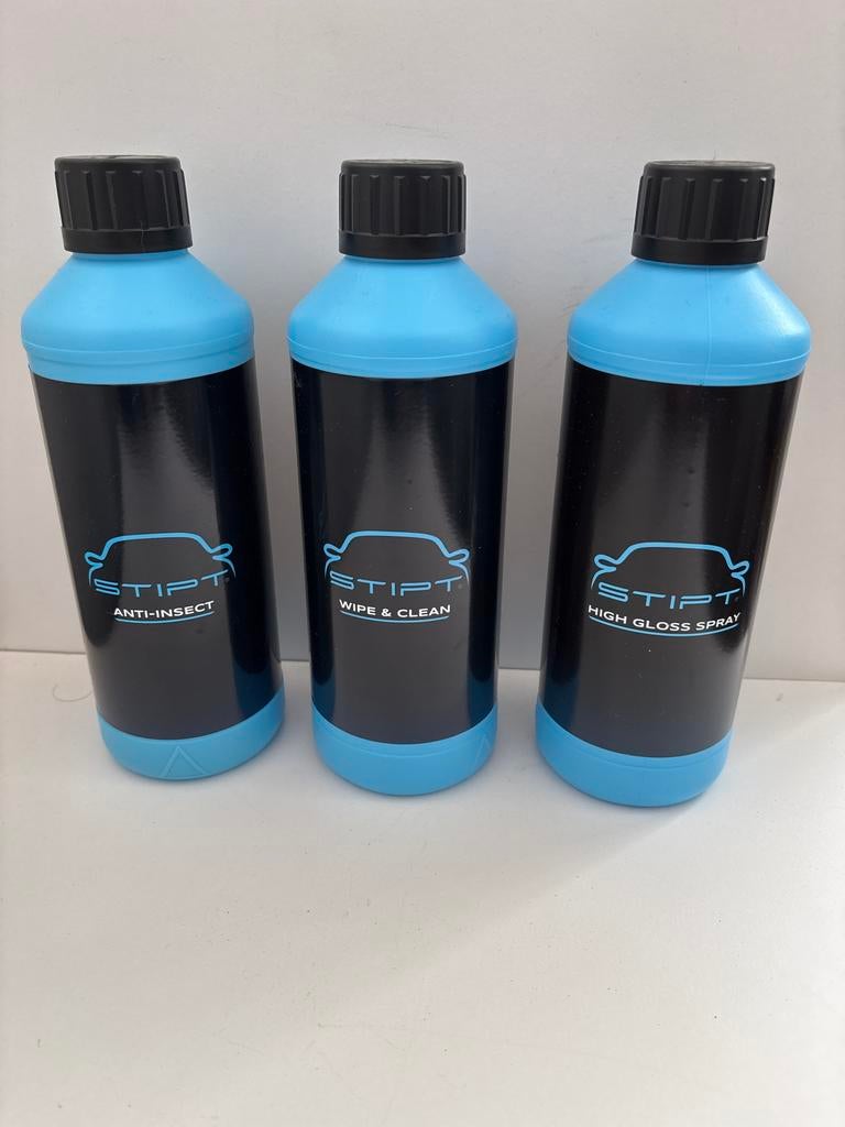 Stipt Car Detailing Set: Anti-Insect, Wipe & Clean, High Glo, Ophalen of Verzenden