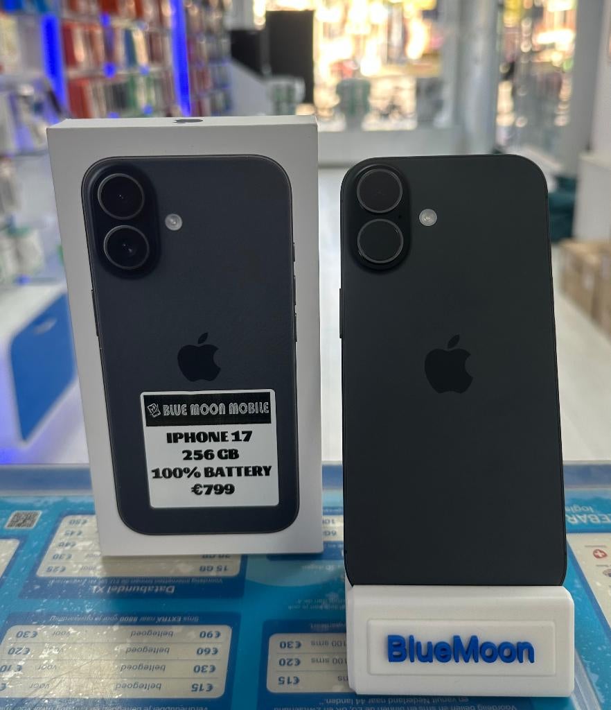 Iphone 17 256 GB, Overige modellen, Zwart, Zo goed als nieuw, Zonder simlock