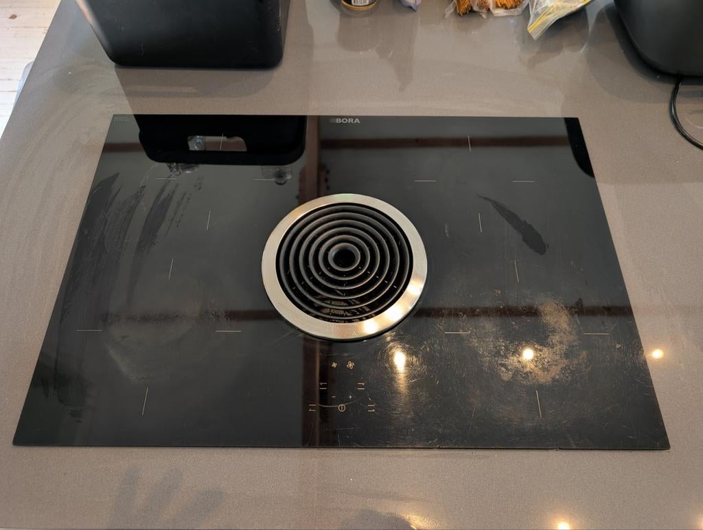 Bora kookplaat met afzuiging, Witgoed en Apparatuur, Kookplaten, Ophalen, Inbouw, Inductie, 4 kookzones