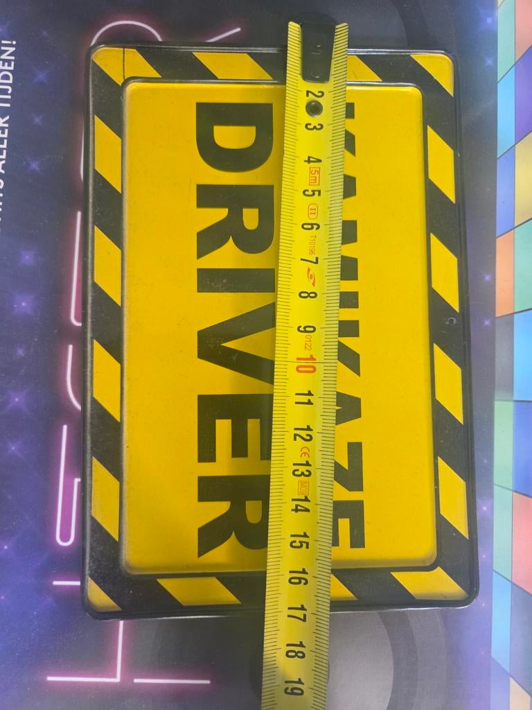 Kamikaze Driver waarschuwingsbordje, Ophalen of Verzenden, Gebruikt