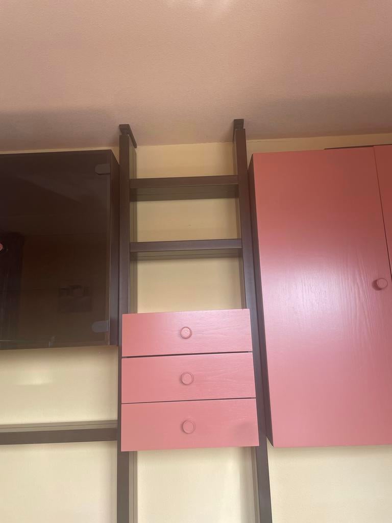 Mooie kast met schappen en lades, Gebruikt, 100 tot 150 cm, Ophalen of Verzenden, 3 of 4 laden