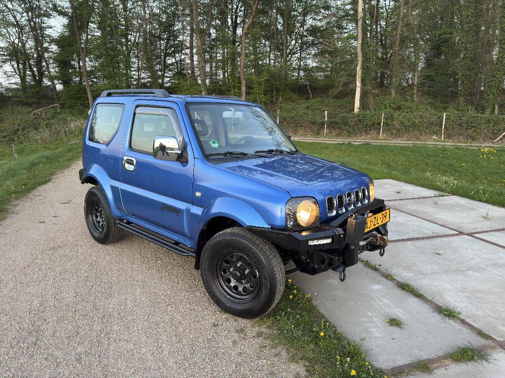 UNIEKE STAAT | Suzuki Jimny 1.3 JX 4WD 1999 Blauw, Euro 2, Stof, 40 €/maand, 4 cilinders