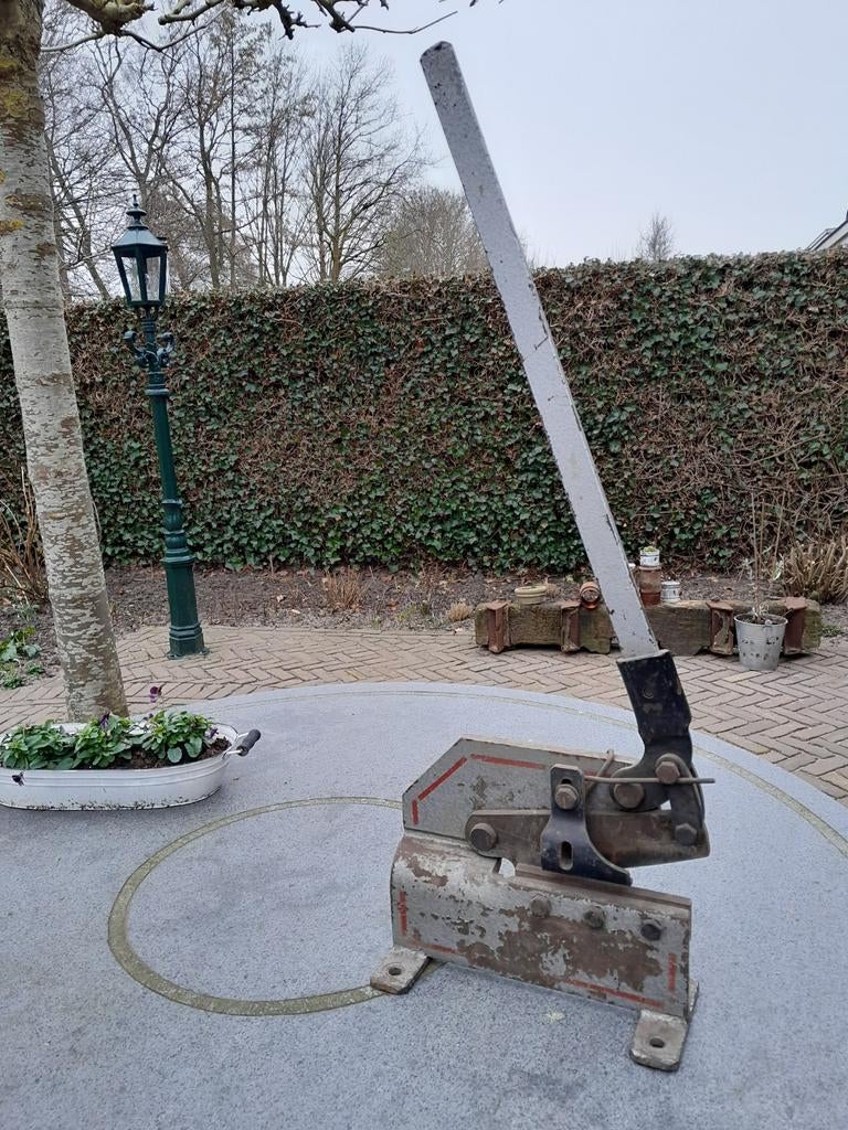 Hefboom Staalknipper/Plaatschaar/IJzerschaar, Ophalen, Gebruikt, IJzer
