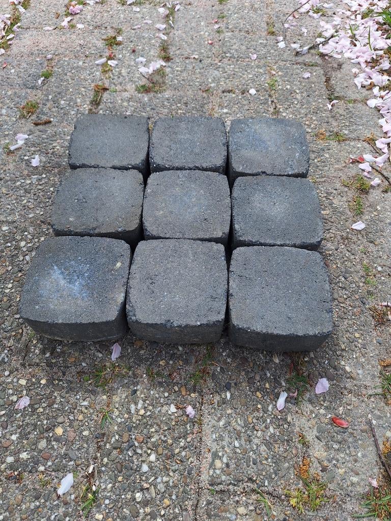Koppelstones 11x11 cm - 100 m², Gebruikt, Klinkers, Ophalen of Verzenden, 10 m² of meer