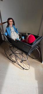 Antieke Poppenwagen - Vintage Speelgoed, Ophalen, Gebruikt, Meisje