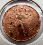 Nederland. Willem III. Cent 1861, Ophalen of Verzenden, Koning Willem III, 1 cent