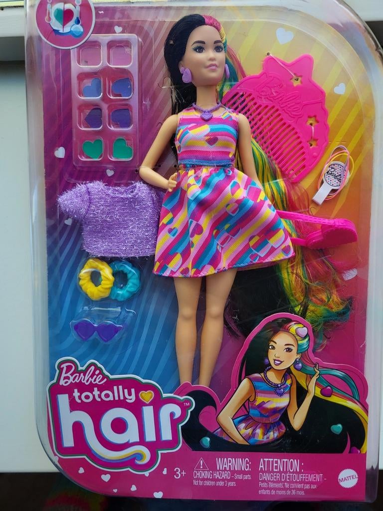 Barbie Totally Hair, nieuw in ongeopende doos, Verzamelen, Poppen, Ophalen of Verzenden, Nieuw, Pop